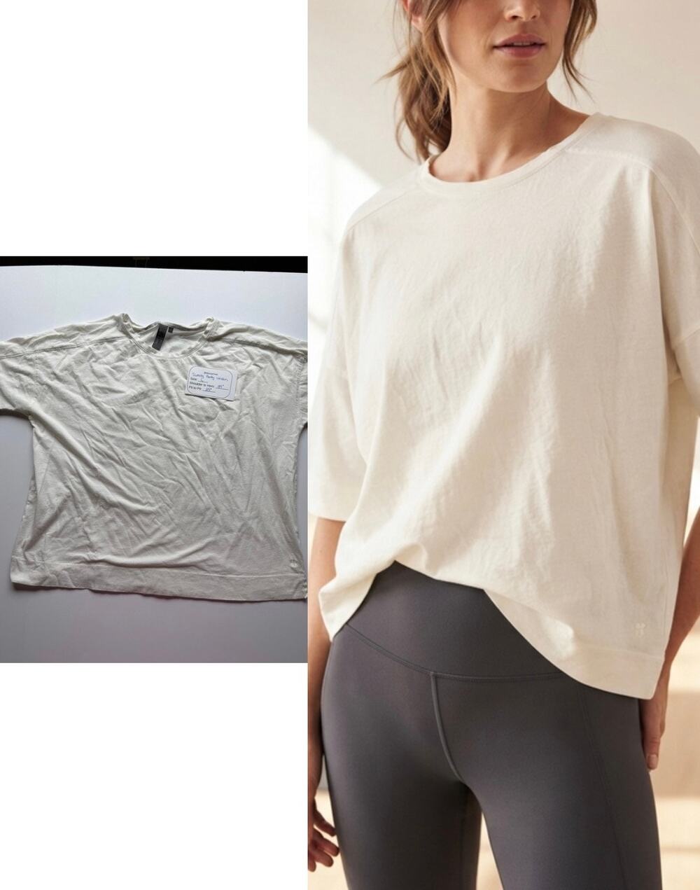 Sweaty Betty London White Tee | Size L (US 12)